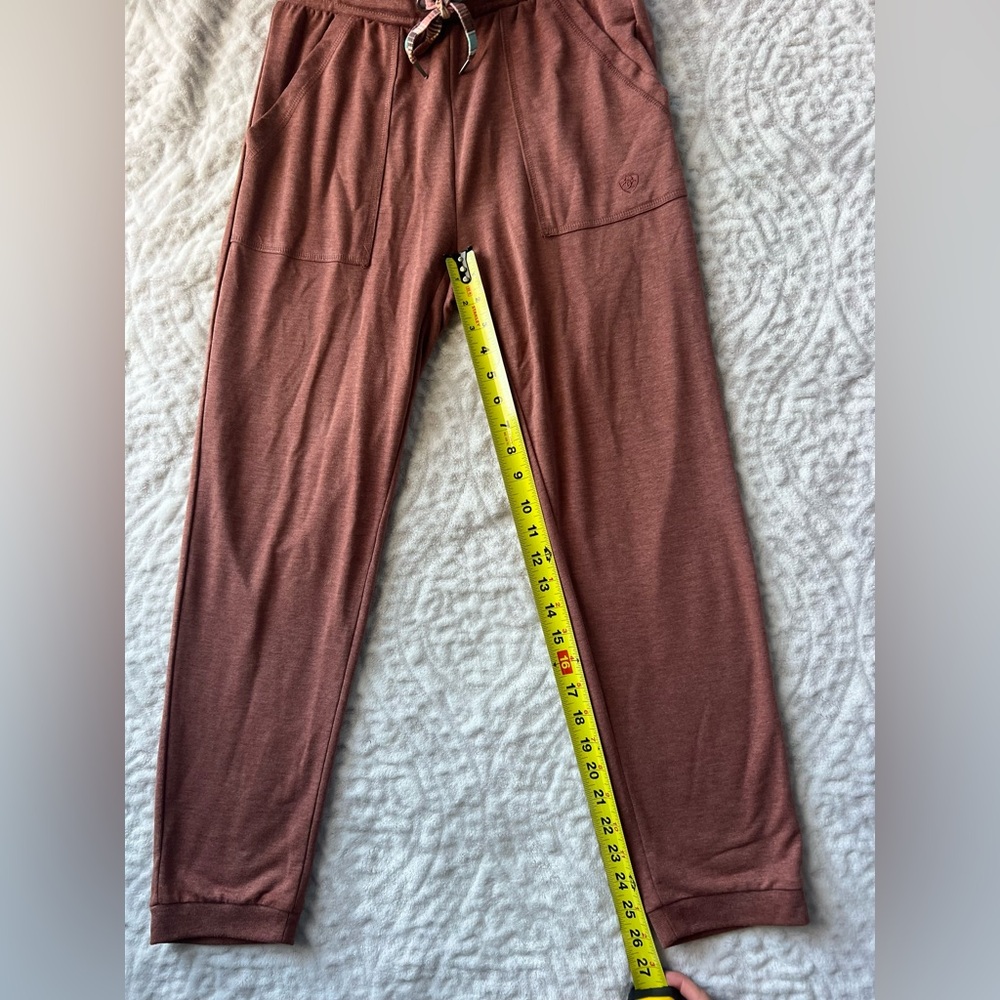 Ariat Women's Mexicali Roasted Russet Brown Joggers | Size XS - Picture 8 of 11